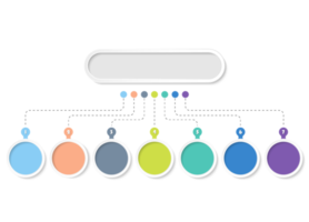 Infographic with 7 steps, process or options. png