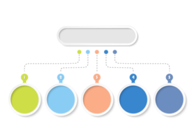 infographic met 5 stappen, werkwijze of opties. png