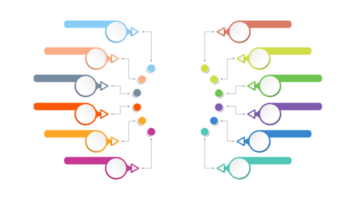 Infografica con 12 passi, processi o opzioni. png