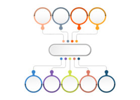 Infografica con 9 passi, processi o opzioni. png