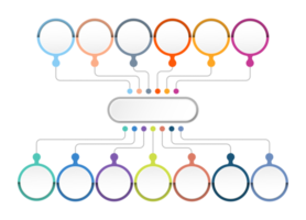 Infographic with 13 steps, process or options. png