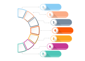 infographie avec 7 étapes, processus ou options. png