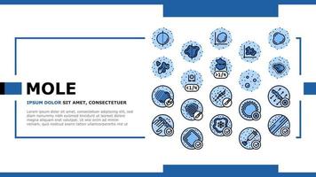 Mole Skin Problem And Disease landing header vector