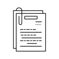 note paper list line icon vector illustration