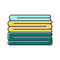 pile textile color icon vector illustration