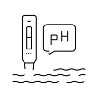 ph water line icon vector illustration