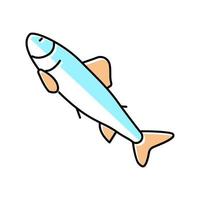 parr salmon color icon vector illustration