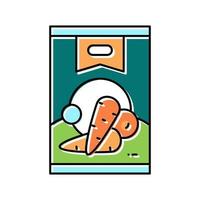 can carrot color icon vector illustration
