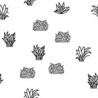 Aquatic Seaweed Natural Plant vector seamless pattern