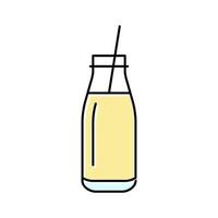 bebida de leche bebida color icono vector ilustración