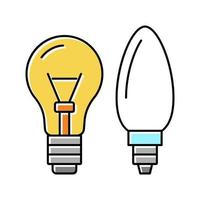 light bulb glass production color icon vector illustration