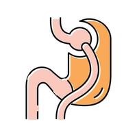 lacing bariatric color icon vector illustration