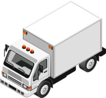 Truck isometric color symbol png