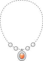 símbolo de color del collar png