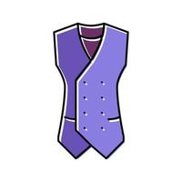 waistcoat outerwear male color icon vector illustration