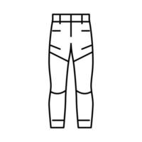 hiking pants apparel line icon vector illustration