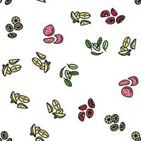 food slice cut fruit freah vector seamless pattern