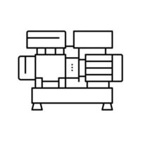 centrifugal air compressor line icon vector illustration