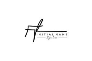 Initial FF signature logo template vector. Hand drawn Calligraphy lettering Vector illustration.