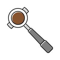 portafilter coffee tool color icon vector illustration