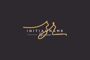 Initial ZR signature logo template vector. Hand drawn Calligraphy lettering Vector illustration.