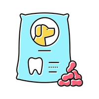 alimento para dientes color icono vector ilustración