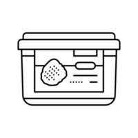 powder blackberry line icon vector illustration