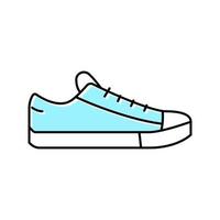 sneakers shoe color icon vector color illustration