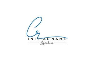 Initial CR signature logo template vector. Hand drawn Calligraphy lettering Vector illustration.