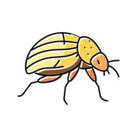 colorado escarabajo color icono vector ilustración