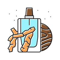 woody notes perfume color icon vector illustration