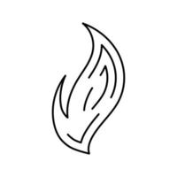 ignite hot line icon vector illustration