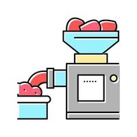 grinding meat device color icon vector illustration