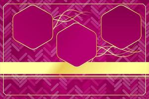 modern luxury abstract background with golden line elements pink gradient background modern for design vector