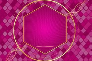 modern luxury abstract background with golden line elements pink gradient background modern for design vector