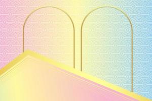 modern luxury abstract background with golden line elements Stylish gradient pastel background for design. vector