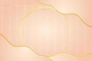 Modern luxury abstract background with golden line elements. modern pink gold background for design vector