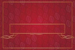 modern luxury abstract background with golden line elements Stylish gradient red background for design vector