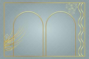 modern luxury abstract background with golden line elements gradient gray background modern for design vector