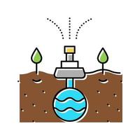 irrigation system from drain color icon vector illustration