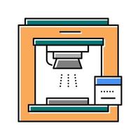 sandblasting machine color icon vector illustration