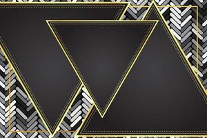 modern luxury abstract background with golden line elements Stylish gradient black background for design vector