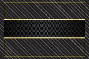 modern luxury abstract background with golden line elements Stylish gradient black background for design vector