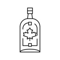 maple spirits line icon vector illustration