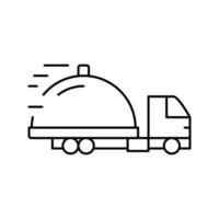 food free shipping line icon vector illustration