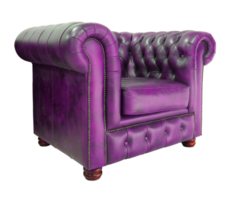 Classic leather armchair png