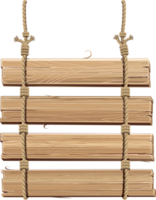 cartel de madera con cuerda png