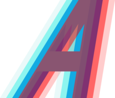 linjär brev alfabet kursiv font stil png