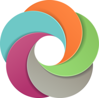 Abstract circle color background png