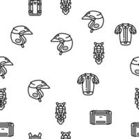 motorcycle bike motor sport vector seamless pattern